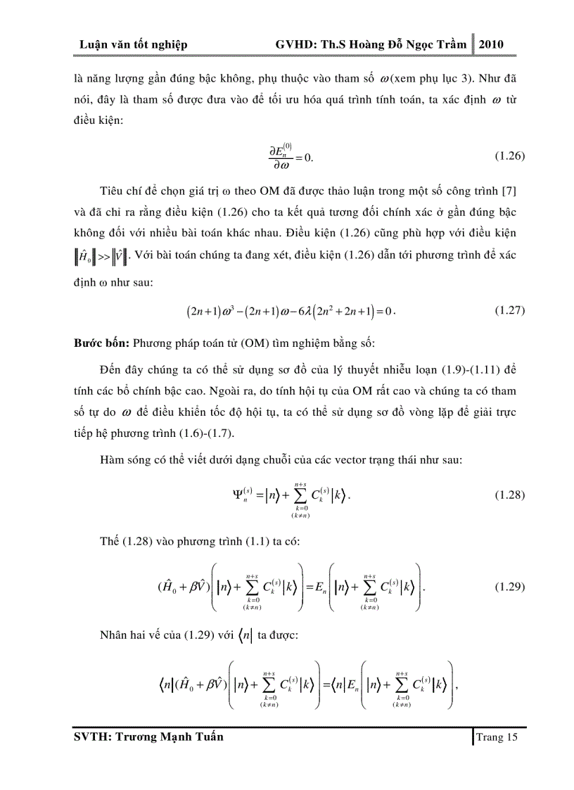 image for page Phương pháp toán tử cho bài toán exciton hai chiều