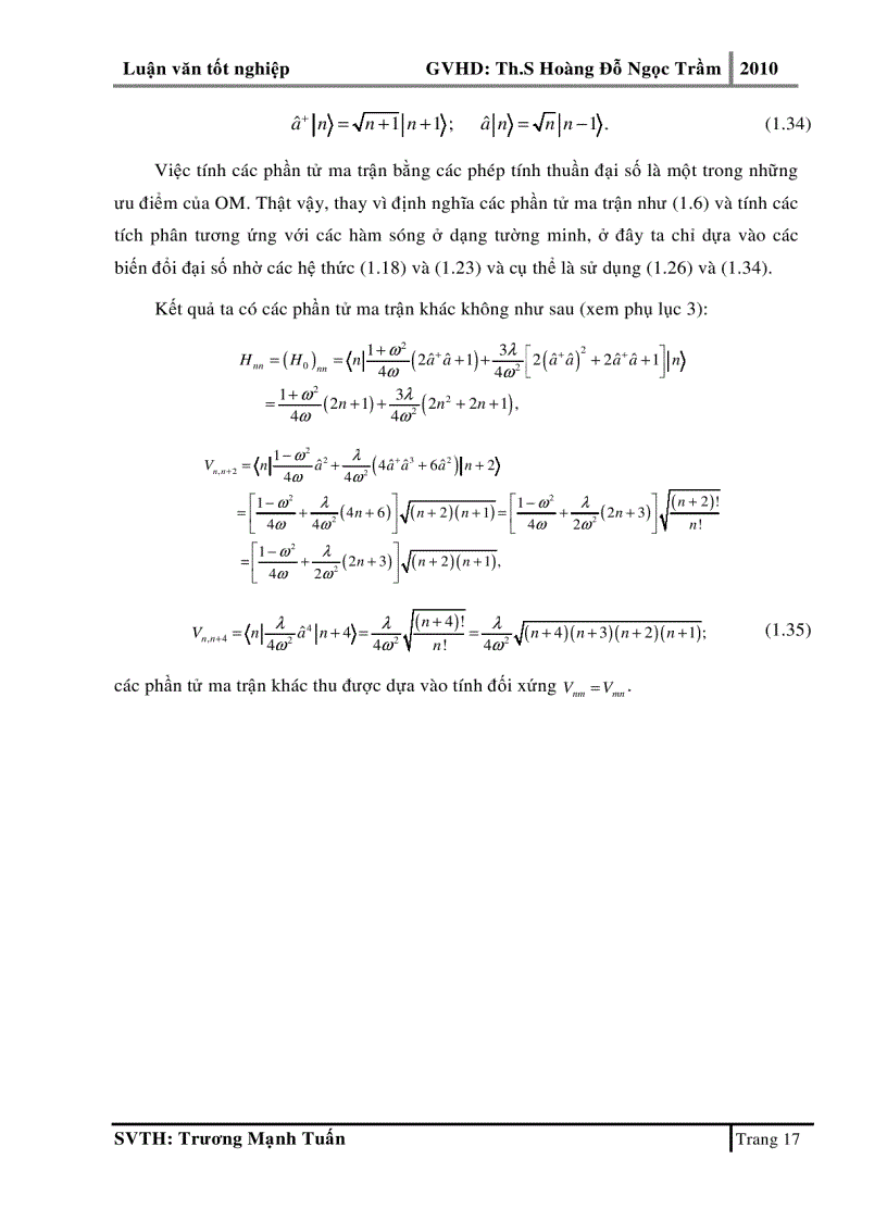 image for page Phương pháp toán tử cho bài toán exciton hai chiều