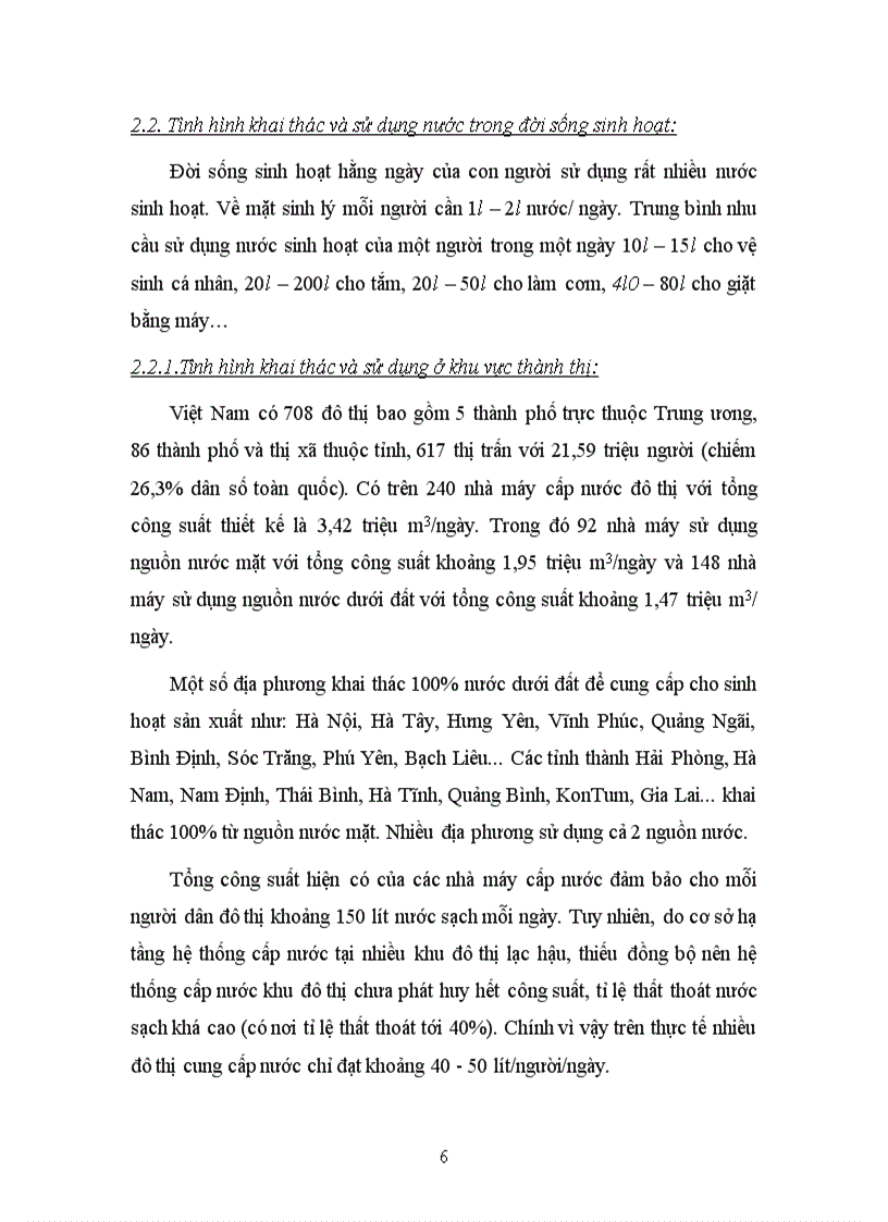 image for page Vấn đề sử dụng tài nguyên thiên nhiên nước ở Việt Nam hiện nay