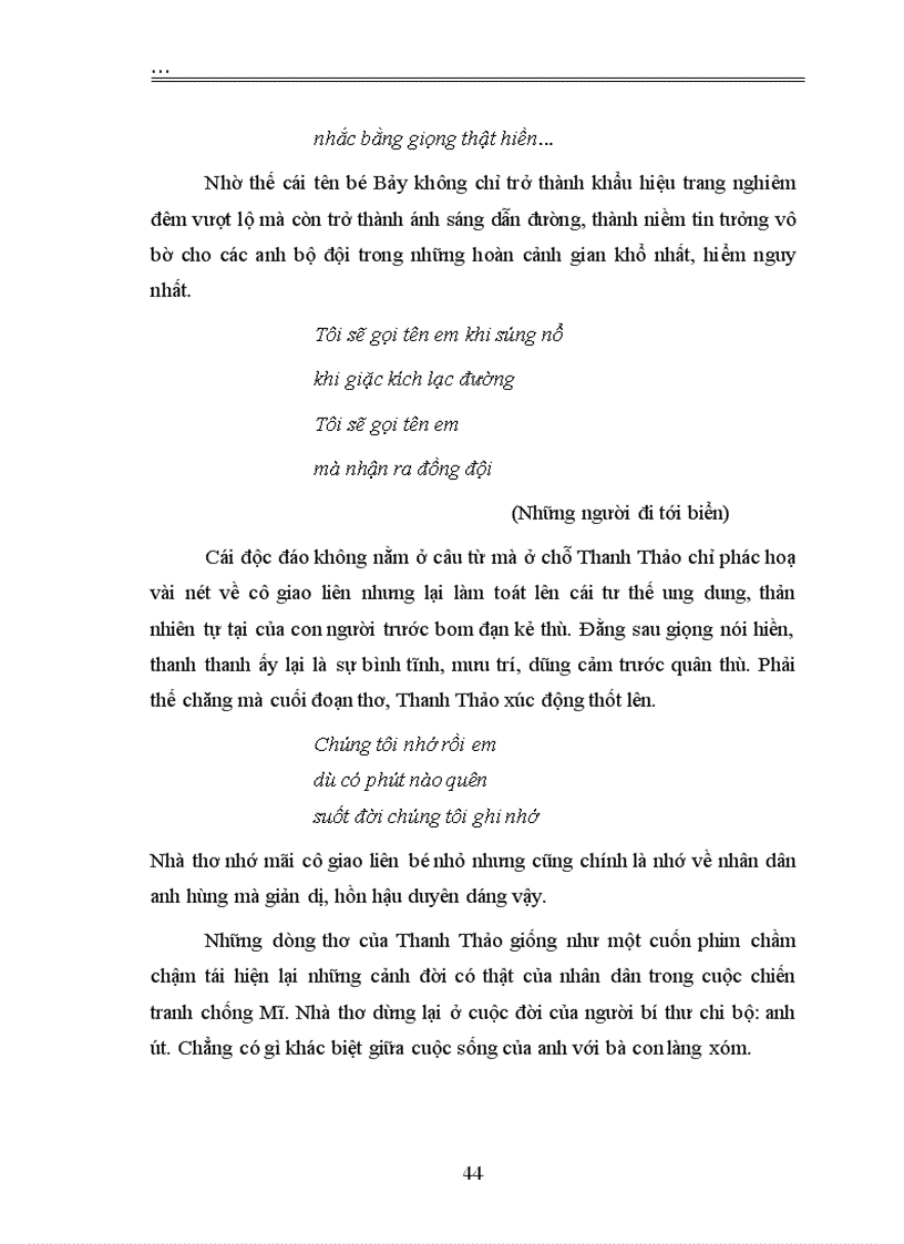 image for page Hình tượng nhân dân và người chiến sĩ trong thơ Thanh Thảo