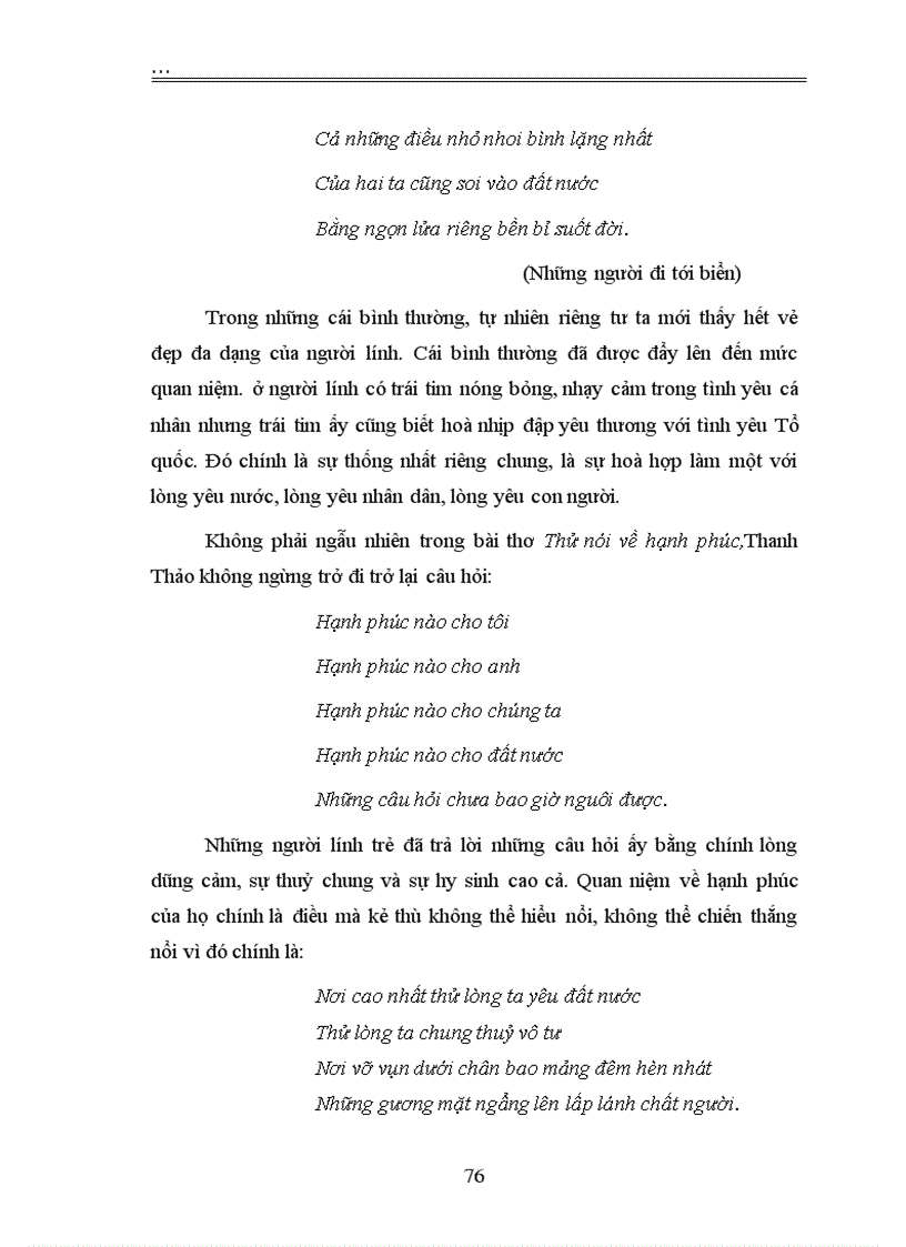 image for page Hình tượng nhân dân và người chiến sĩ trong thơ Thanh Thảo