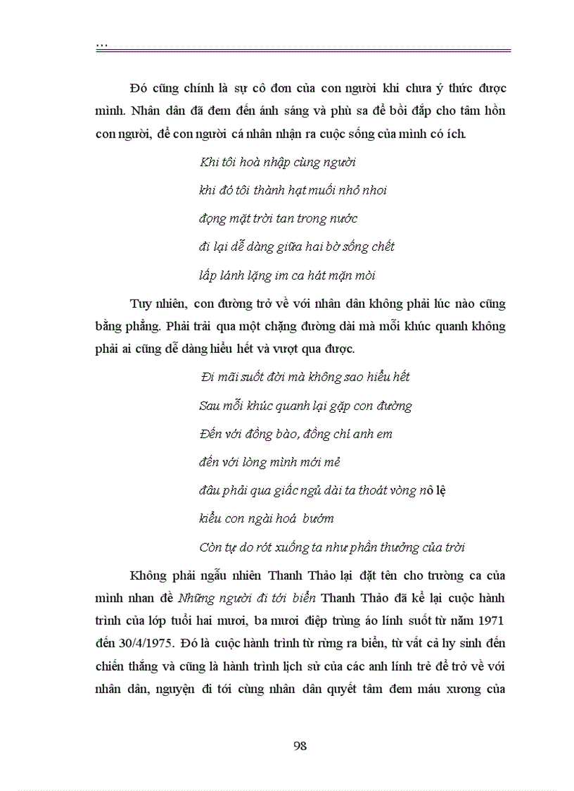 image for page Hình tượng nhân dân và người chiến sĩ trong thơ Thanh Thảo