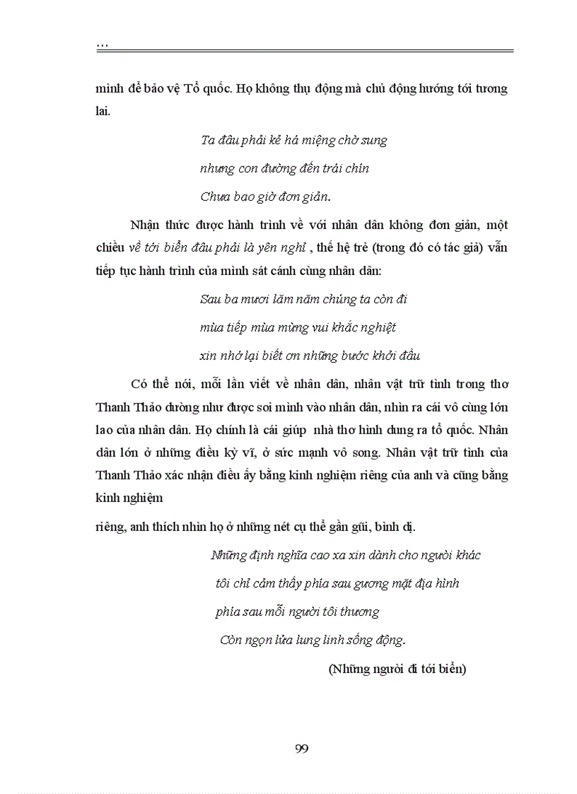 image for page Hình tượng nhân dân và người chiến sĩ trong thơ Thanh Thảo