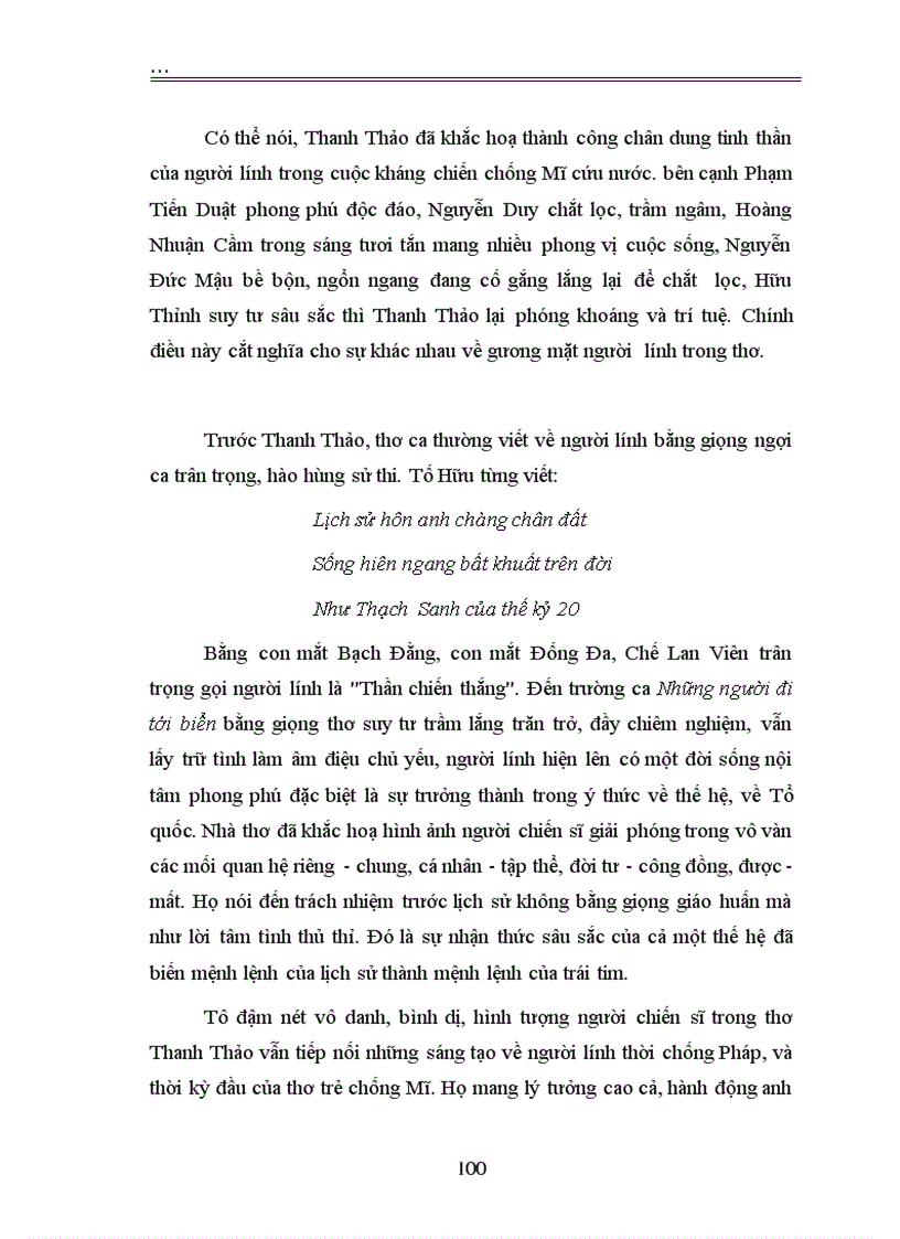 image for page Hình tượng nhân dân và người chiến sĩ trong thơ Thanh Thảo