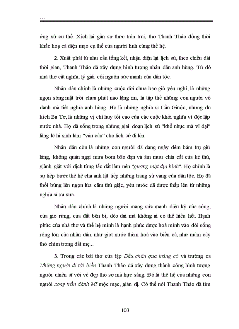image for page Hình tượng nhân dân và người chiến sĩ trong thơ Thanh Thảo
