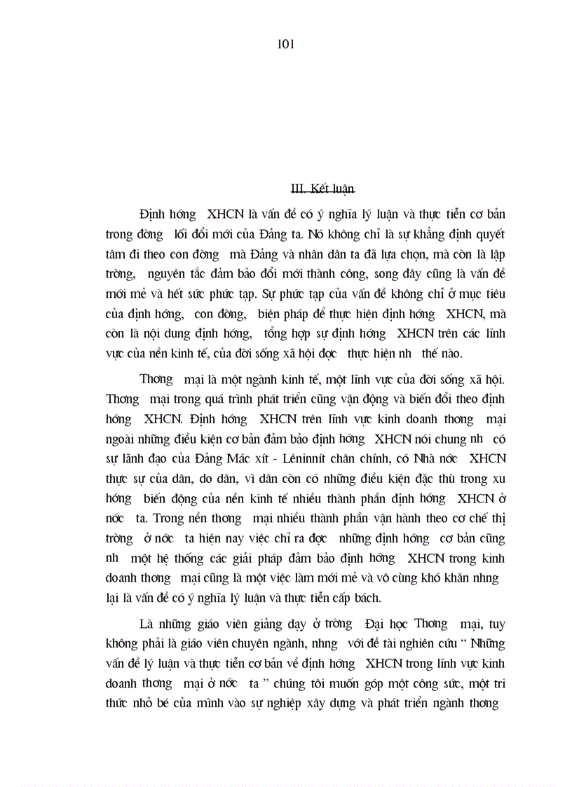 image for page Những vấn đề về lý luận thực tiễn cơ bản về định hướng XH CN trong lĩnh vực kinh doanh thương mại của nước ta hiện nay