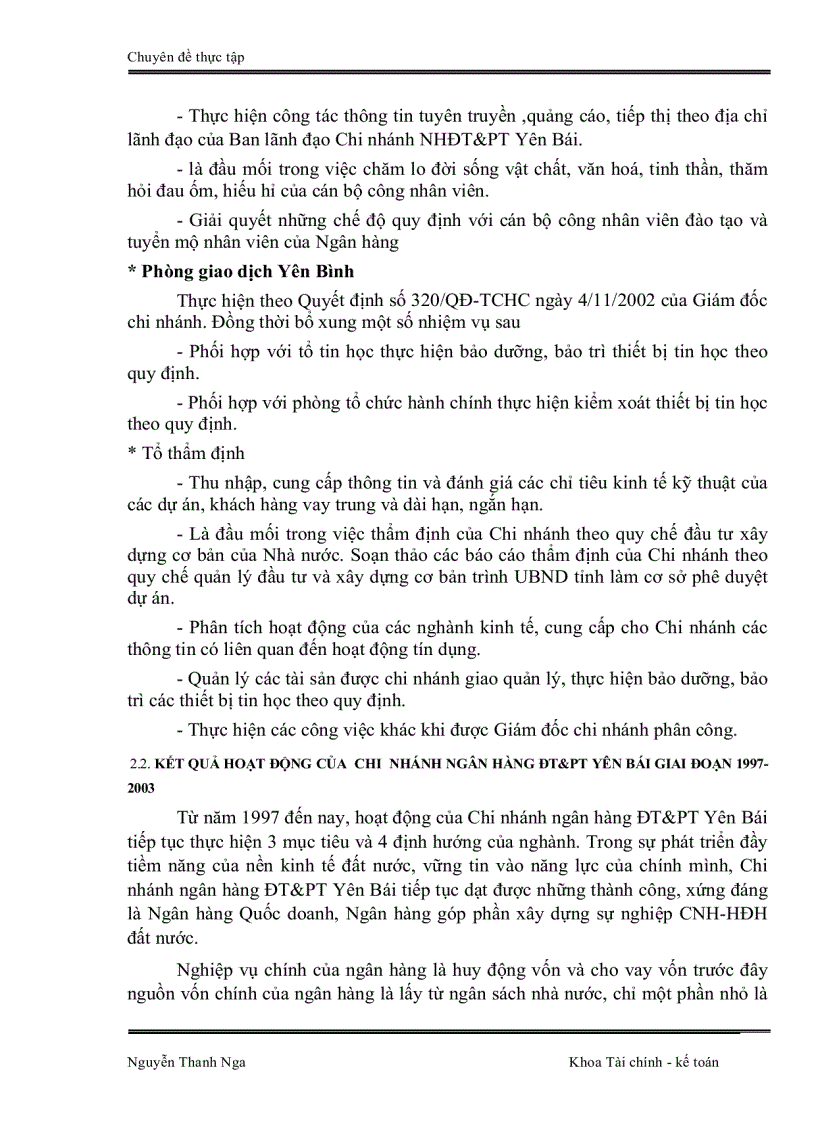 image for page Đánh giá rủi ro trước khi cho vay ĐTPT tại Chi nhánh ngân hàng ĐT PT Yên Bái