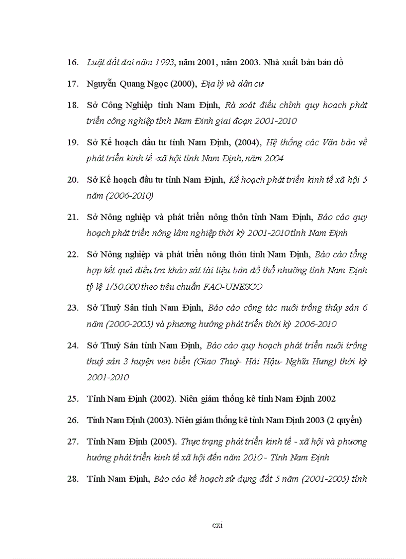 image for page Tác động của chính sách đất đai đến việc sử dụng đất nông nghiệp và đề xuất phương án sử dụng đất nông nghiệp đến năm 2015 tại tỉnh Nam Định