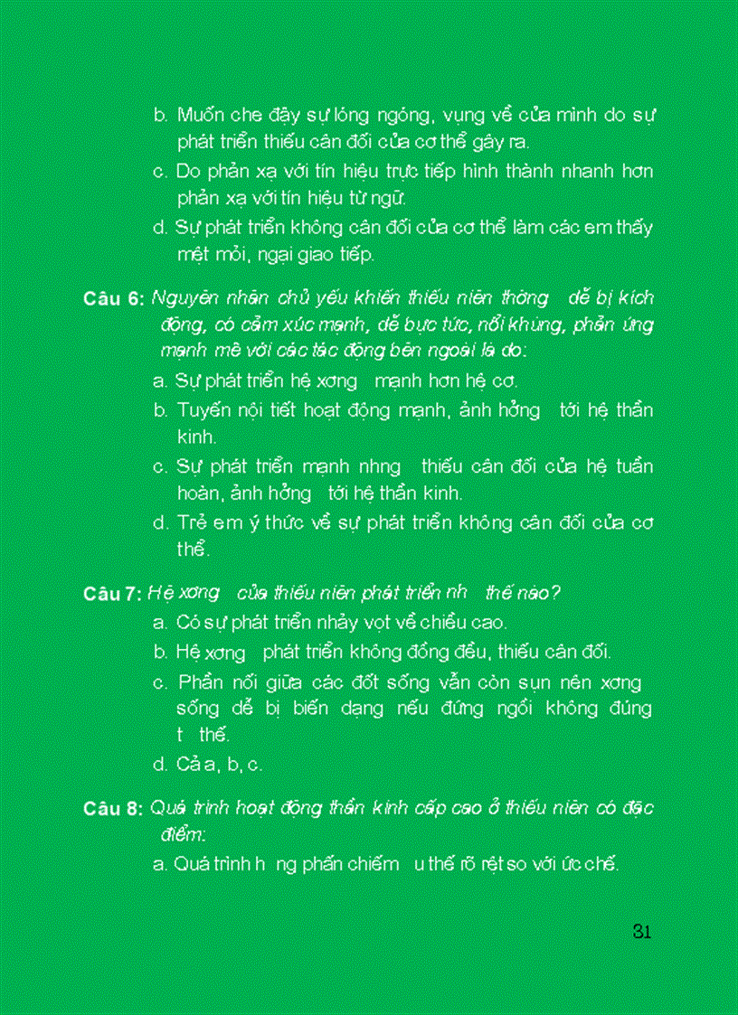 image for page Câu hỏi trắc nghiệm lứa tuổi và sư phạm