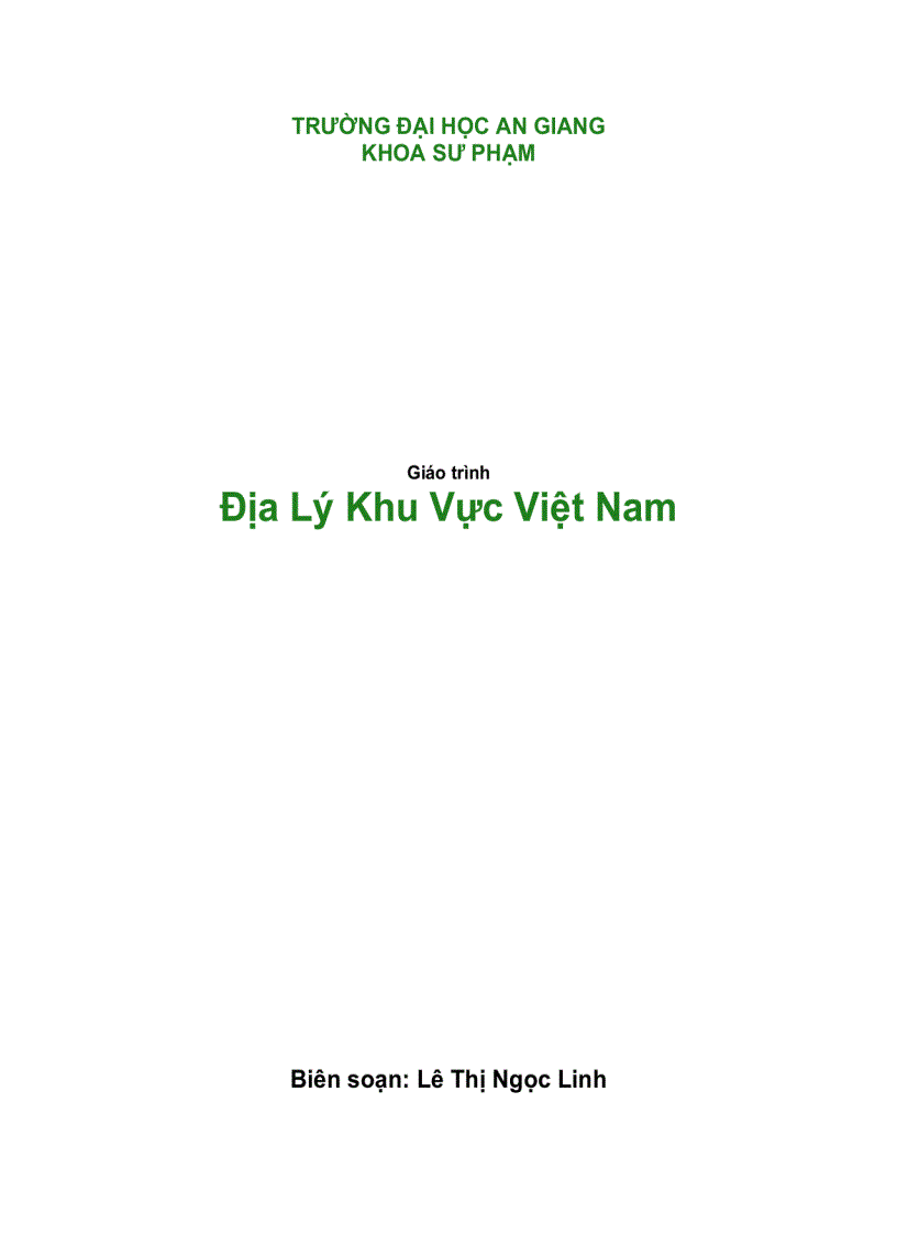 image for page Địa Lý Tự Nhiên Việt Nam