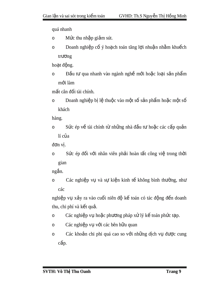 image for page Gian lận và sai sót trong kiểm toán