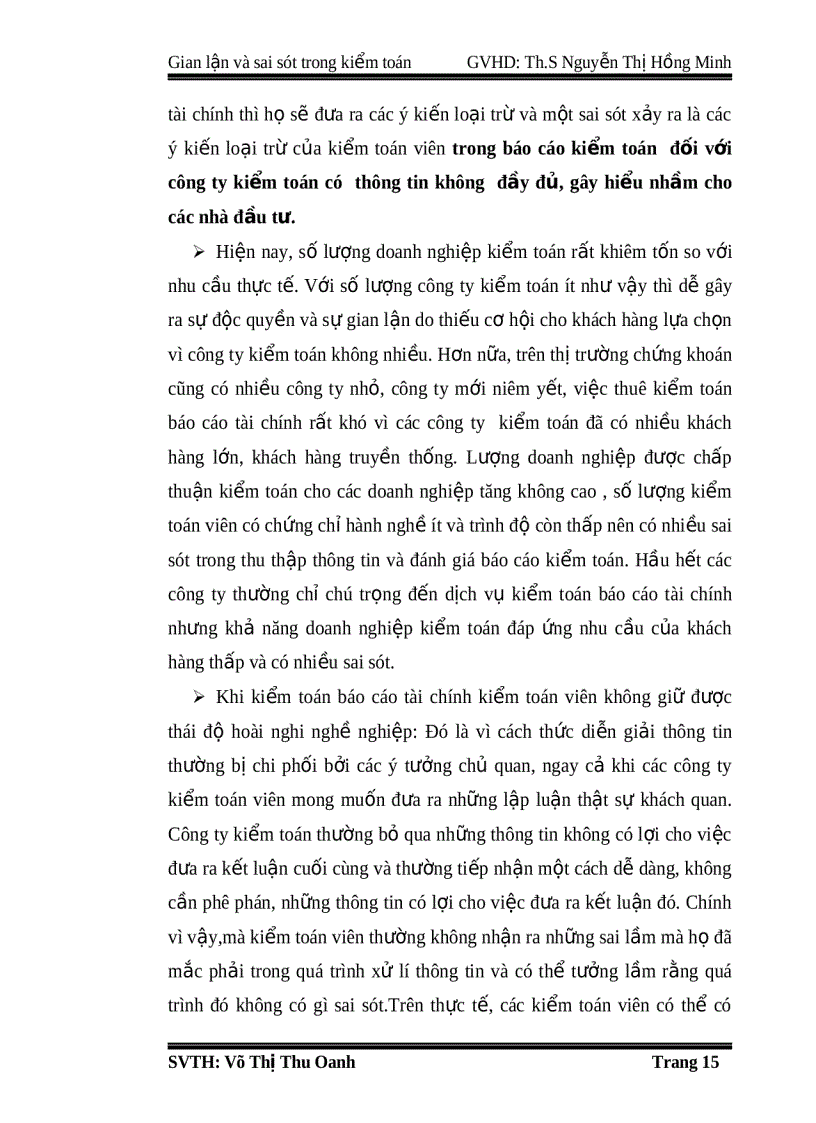 image for page Gian lận và sai sót trong kiểm toán