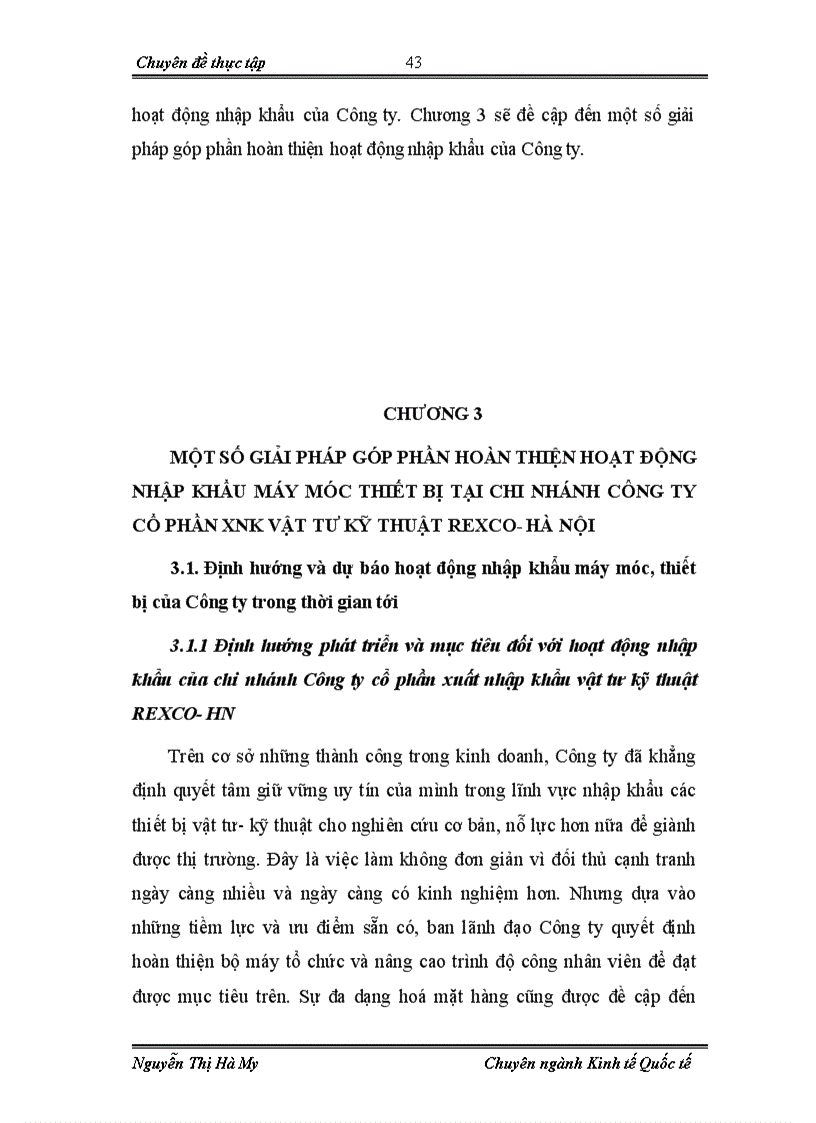 image for page Hoạt động nhập khẩu máy móc thiết bị tại chi nhánh Công ty cổ phần xuất nhập khẩu vật tư kỹ thuật REXCO HN