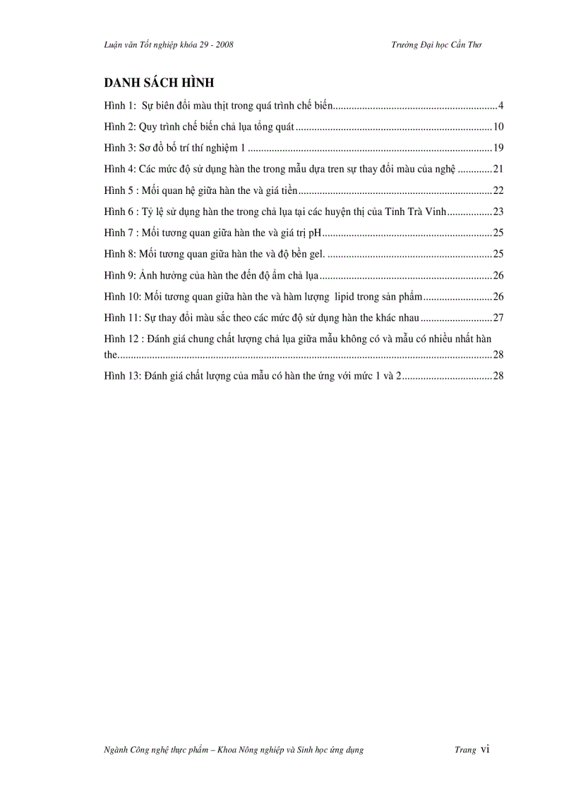 image for page Khảo sát hàn the và chất lượng thực tế của chả lụa trên địa bàn tỉnh Trà Vinh