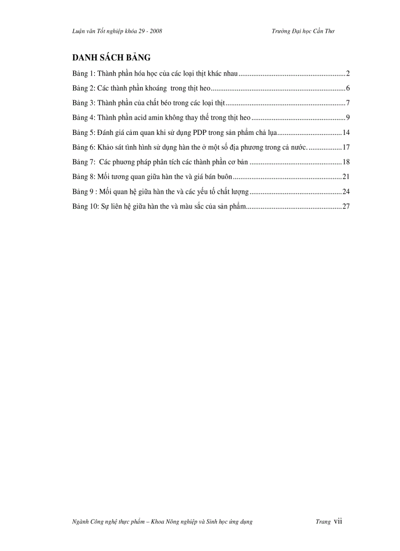 image for page Khảo sát hàn the và chất lượng thực tế của chả lụa trên địa bàn tỉnh Trà Vinh