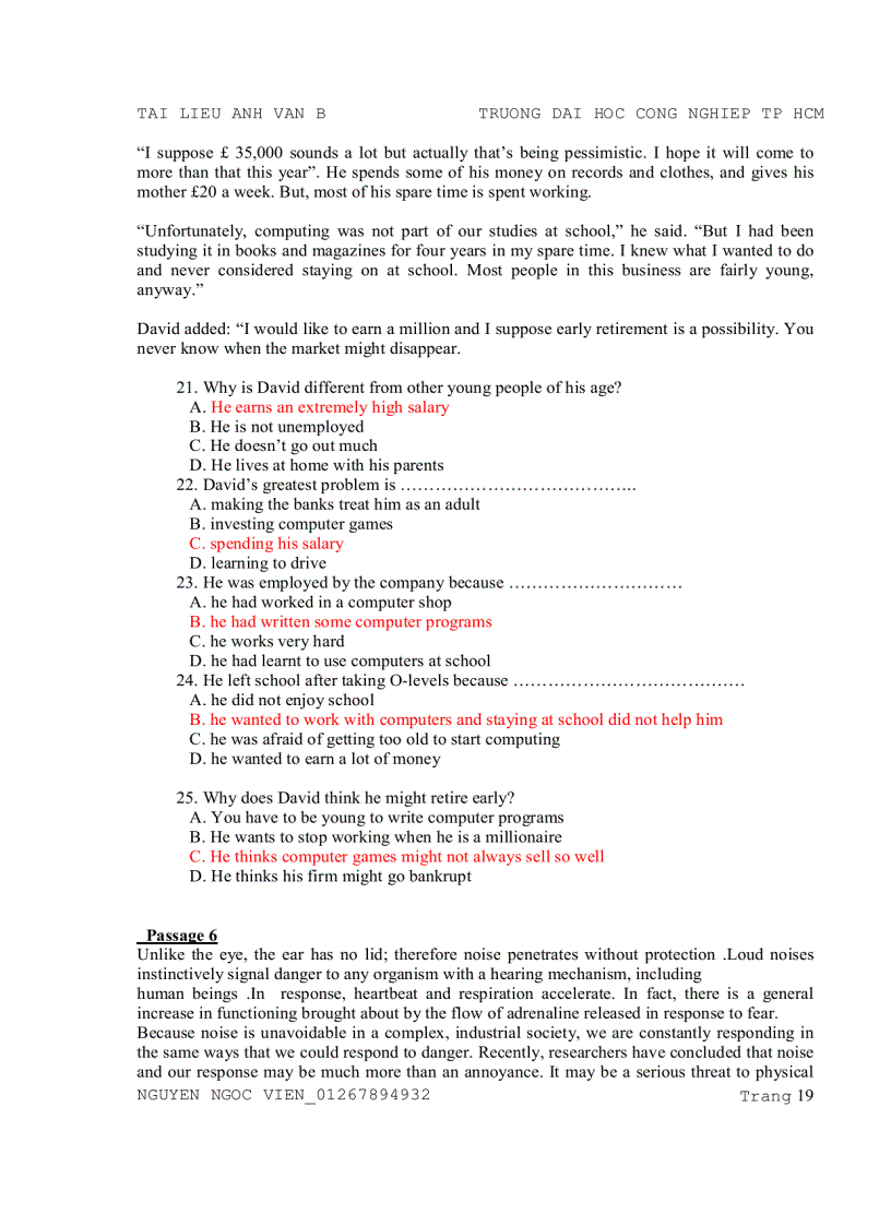 image for page Trắc nghiệm anh văn B trường Đại học công nghiệp đáp án