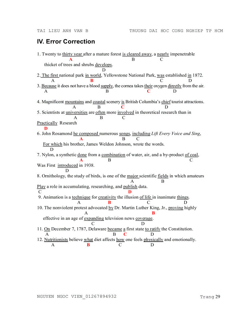 image for page Trắc nghiệm anh văn B trường Đại học công nghiệp đáp án