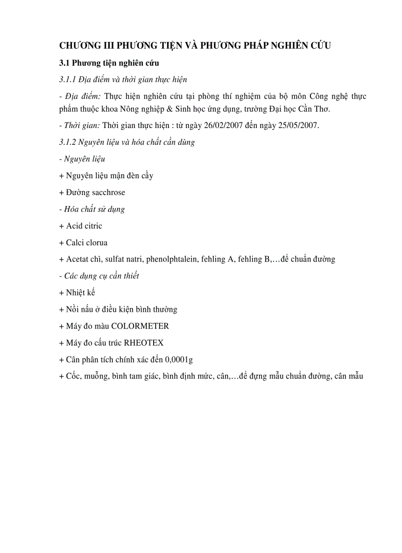 image for page Nghiên cứu quy trình chế biến mứt mận