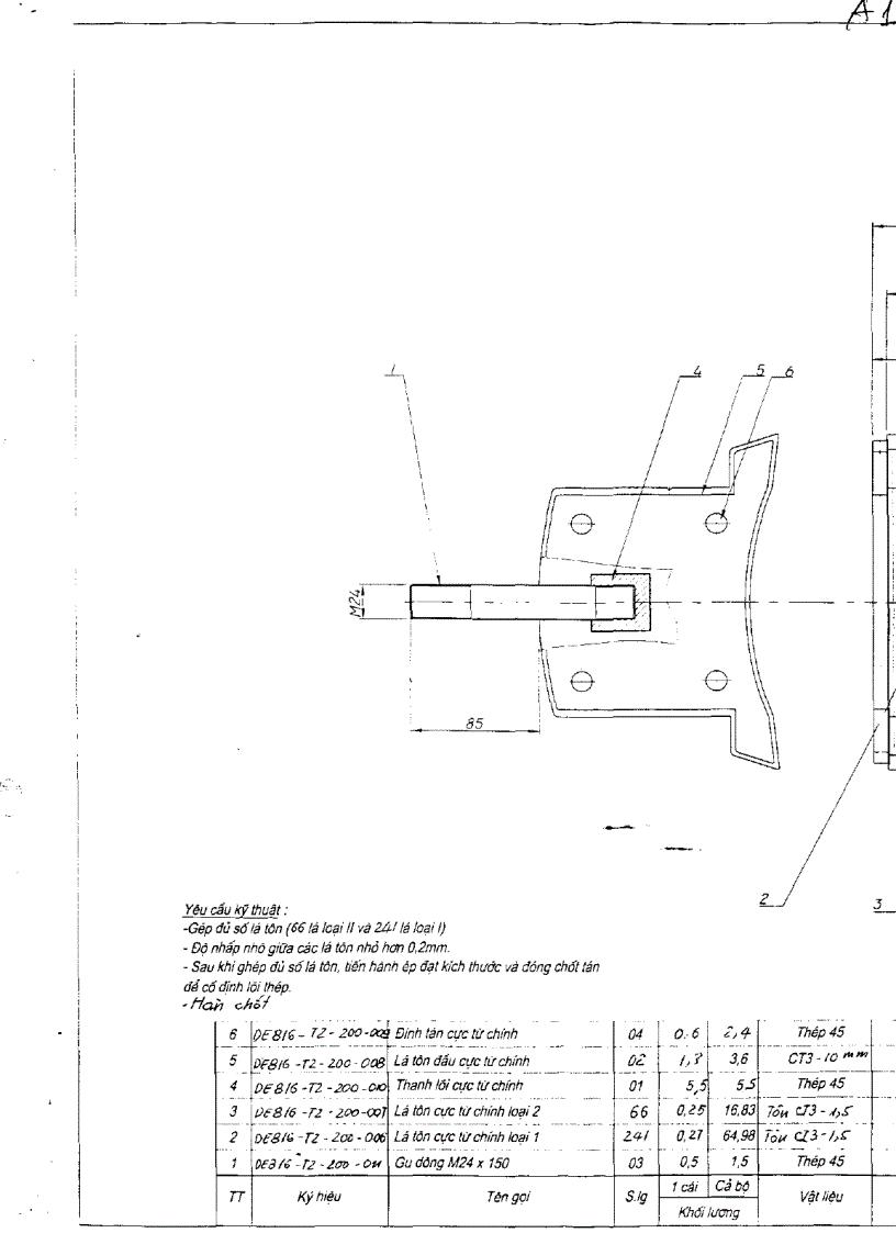 image for page Quy trình công nghệ chế tạo động cơ điện một chiều 200kW 750vg Ph 440v