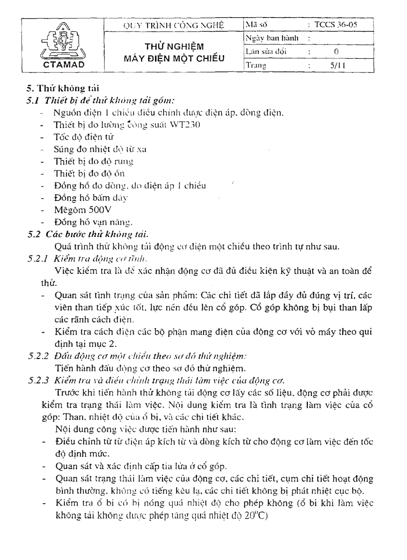 image for page Tiêu chuẩn thử nghiệm máy điện một chiều công suất đến 200kW