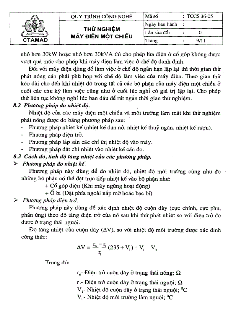 image for page Tiêu chuẩn thử nghiệm máy điện một chiều công suất đến 200kW