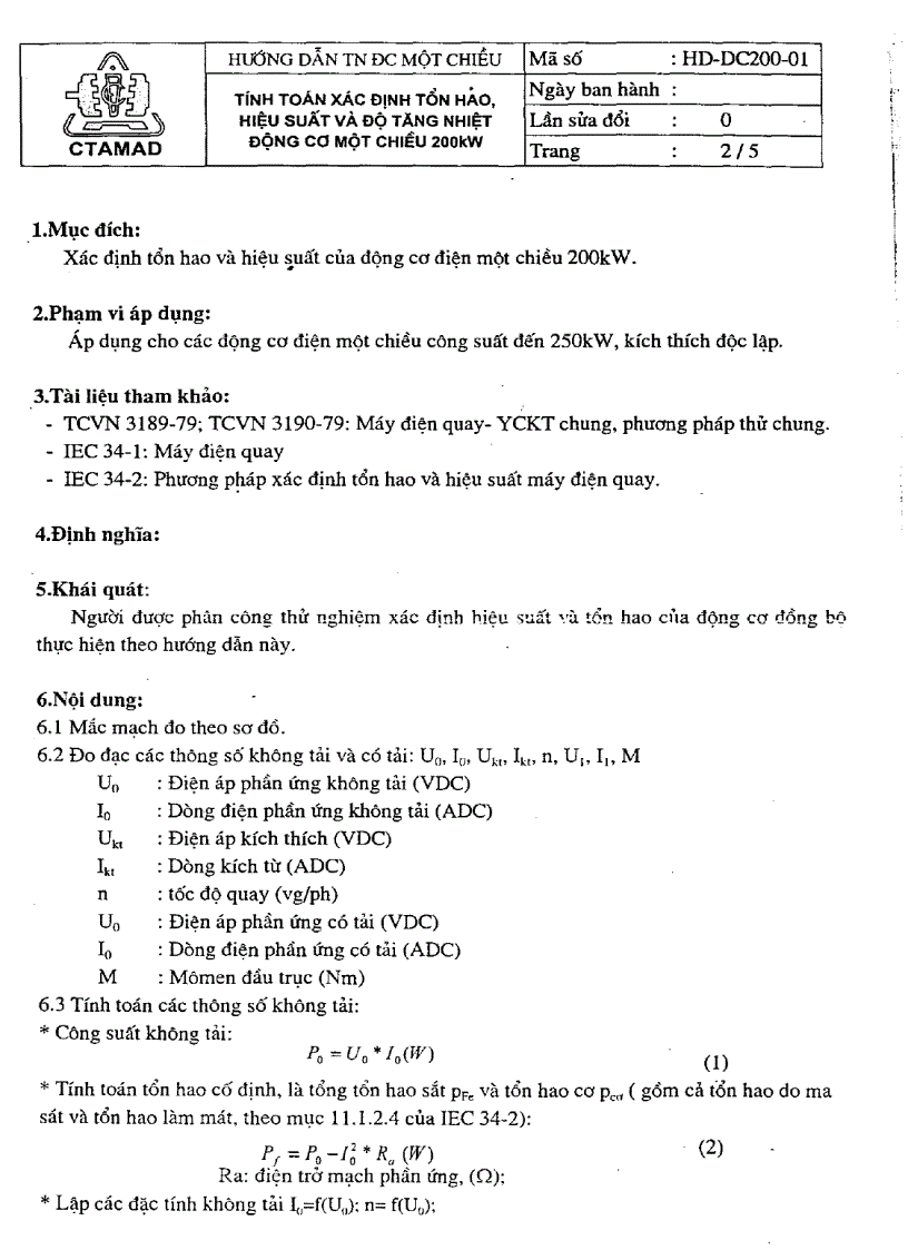 image for page Tiêu chuẩn thử nghiệm máy điện một chiều công suất đến 200kW
