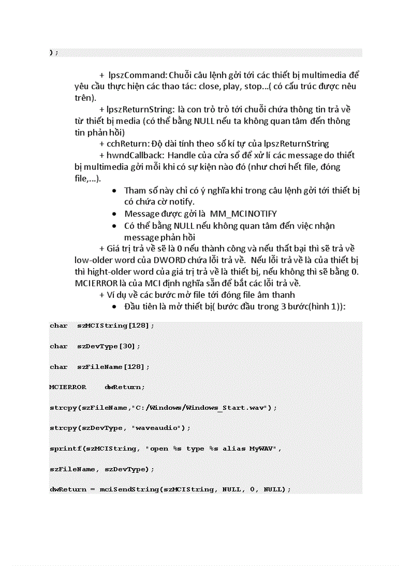 image for page Lập trình C GUI Chơi nhạc và video vơi thư viện MCI của Microsoft