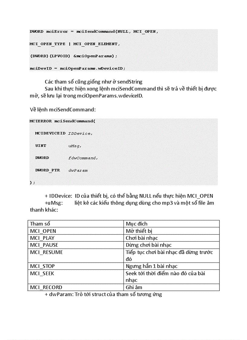 image for page Lập trình C GUI Chơi nhạc và video vơi thư viện MCI của Microsoft
