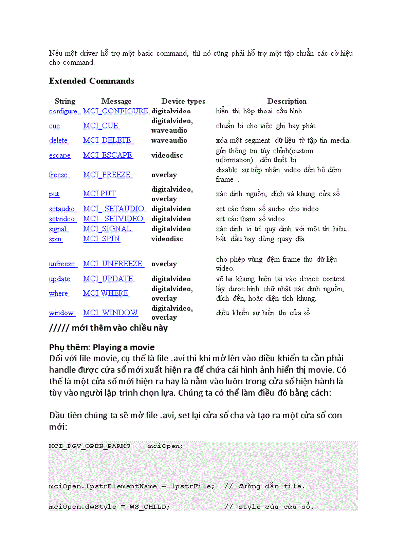 image for page Lập trình C GUI Chơi nhạc và video vơi thư viện MCI của Microsoft