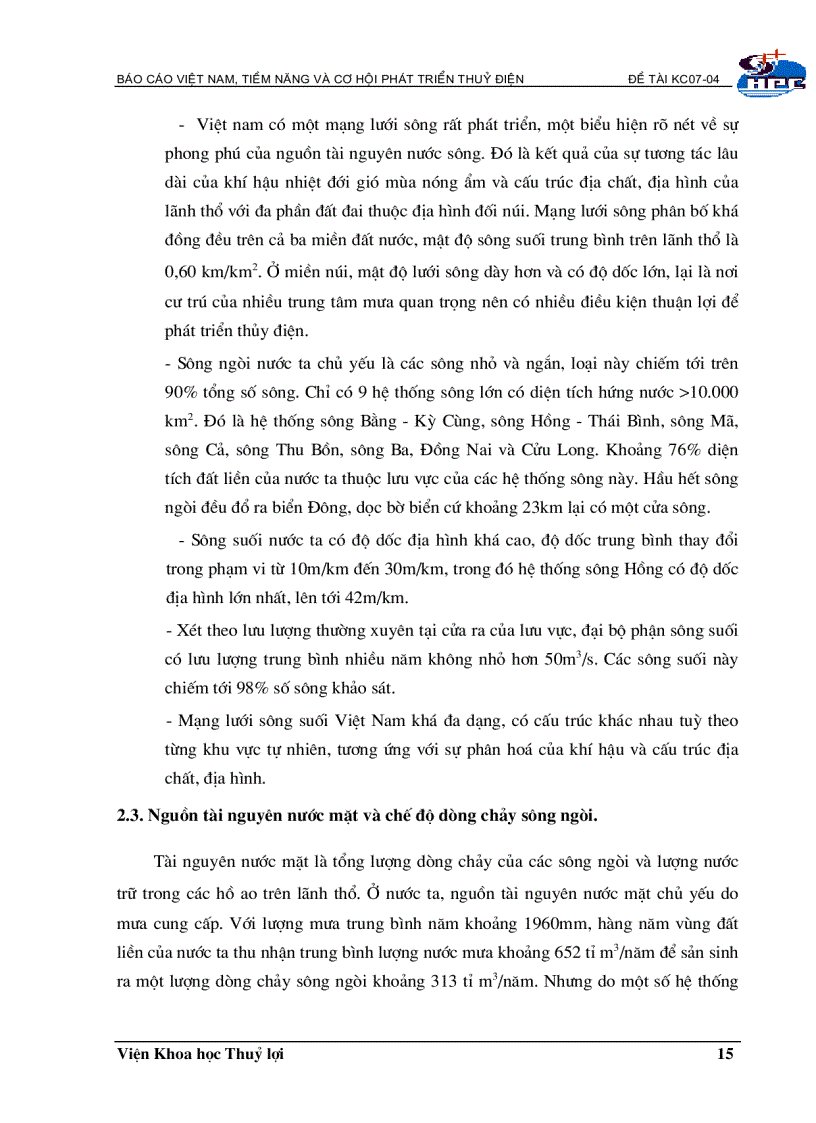 image for page Đánh giá tiềm năng hiện trạng nhu cầu năng lượng tái tạo và phương hướng phát triển công nghệ NLTT tại việt nam