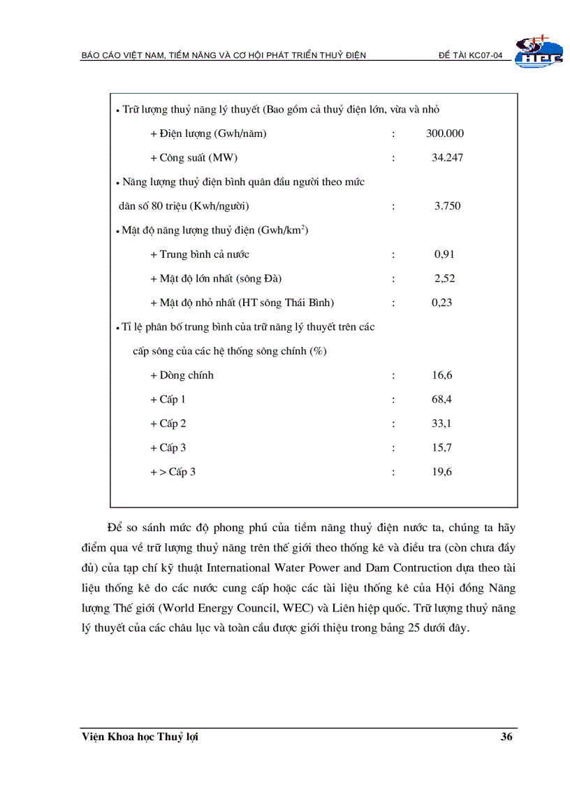 image for page Đánh giá tiềm năng hiện trạng nhu cầu năng lượng tái tạo và phương hướng phát triển công nghệ NLTT tại việt nam