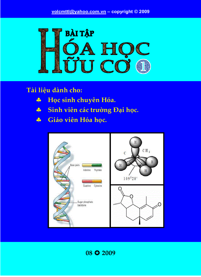 Bài tập Hóa học hữu cơ Tập