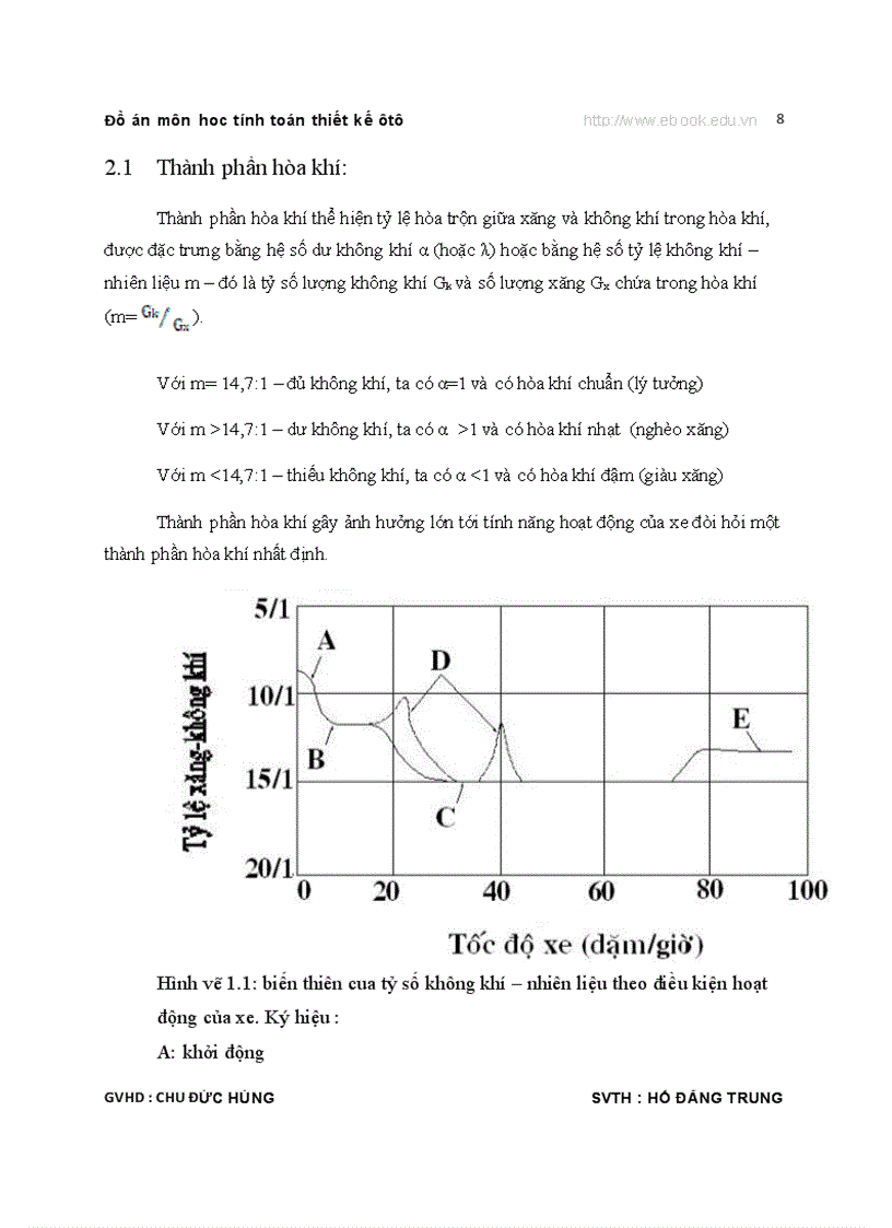 image for page TÍNH TOÁN THIẾT KẾ Ô TÔ Hệ thống phun xăng điện tử EFI Thuyết minh bản vẽ