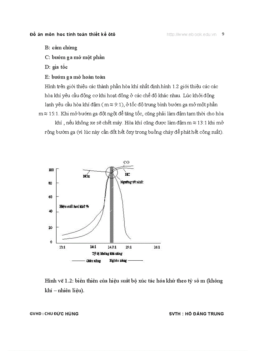 image for page TÍNH TOÁN THIẾT KẾ Ô TÔ Hệ thống phun xăng điện tử EFI Thuyết minh bản vẽ