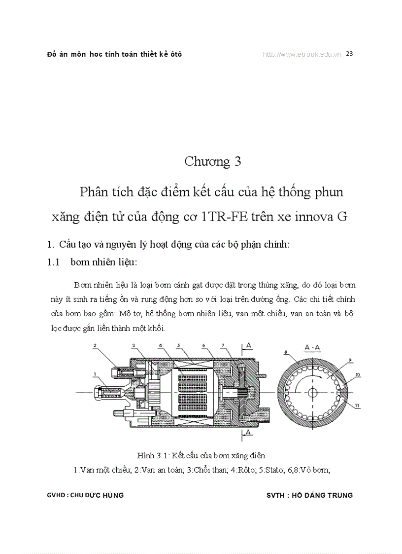 image for page TÍNH TOÁN THIẾT KẾ Ô TÔ Hệ thống phun xăng điện tử EFI Thuyết minh bản vẽ
