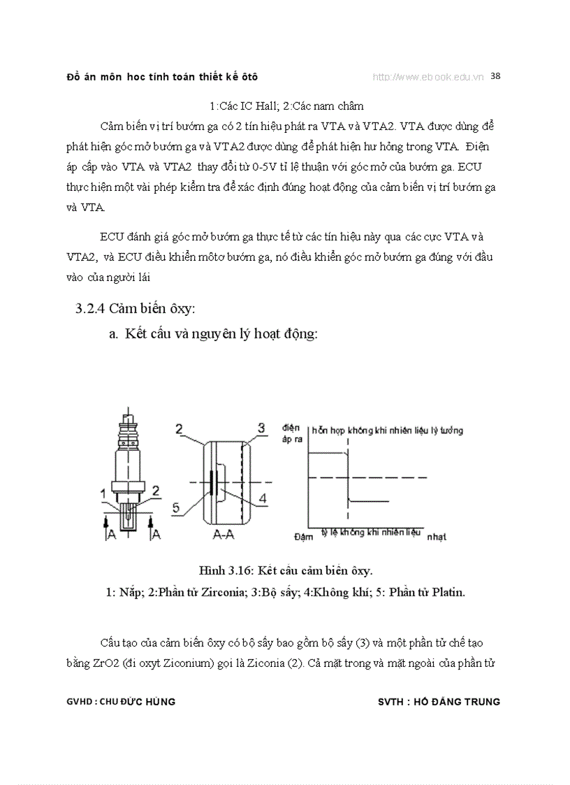 image for page TÍNH TOÁN THIẾT KẾ Ô TÔ Hệ thống phun xăng điện tử EFI Thuyết minh bản vẽ