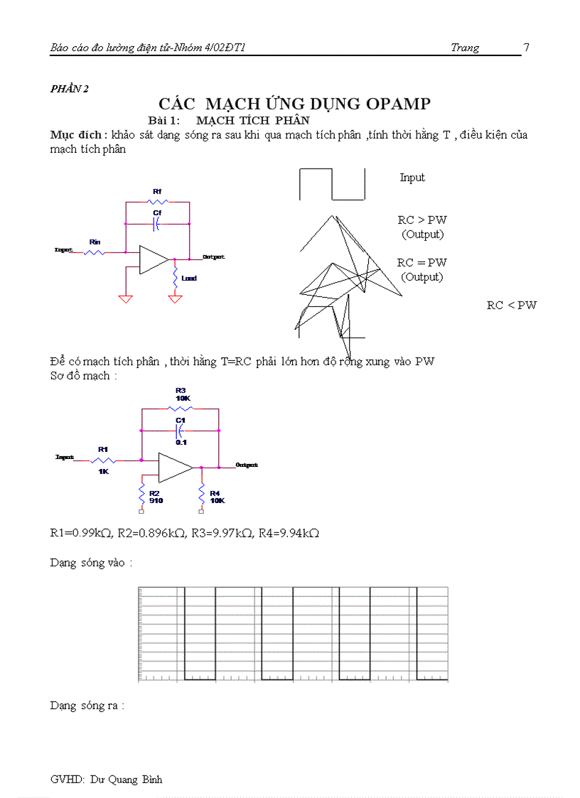 image for page Đo lường điện tử Các mạch khuếch đại cơ bản dùng OP AMP