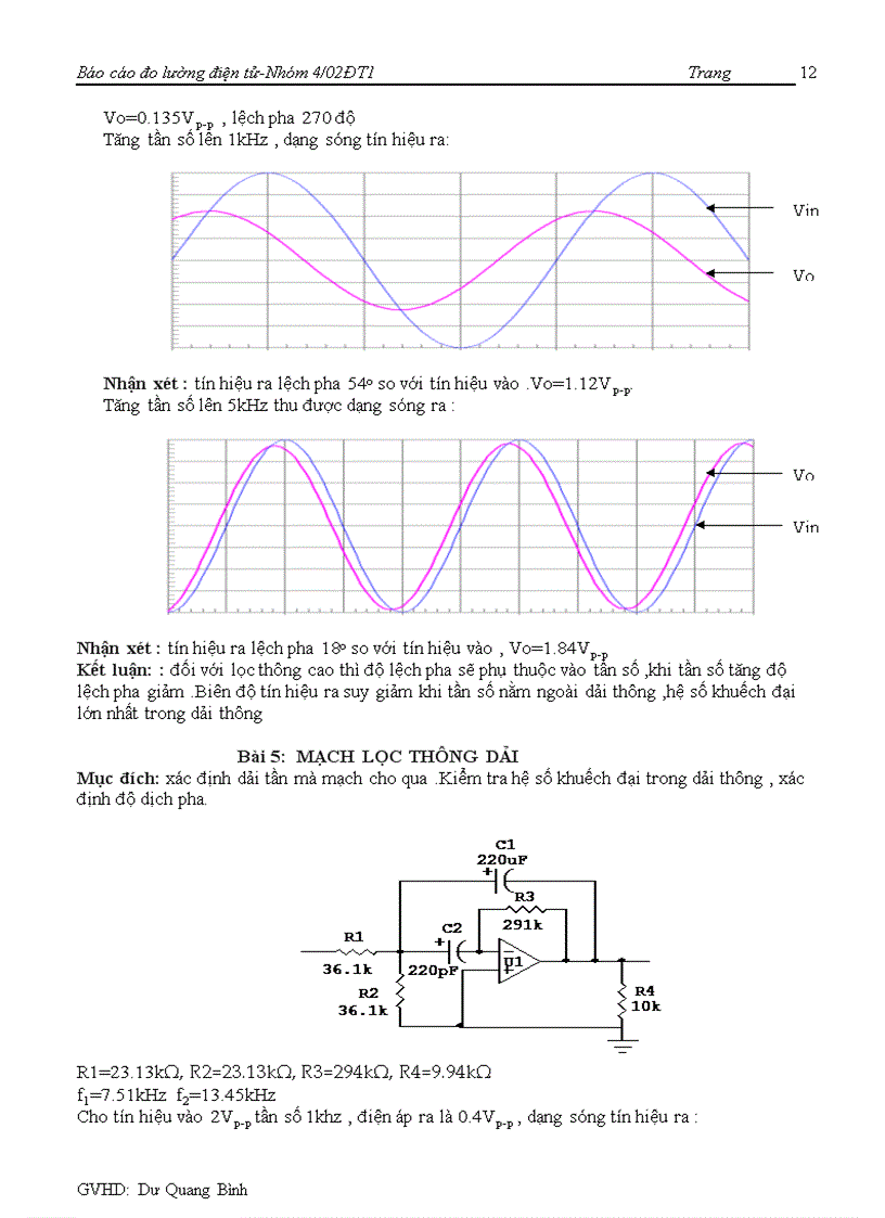 image for page Đo lường điện tử Các mạch khuếch đại cơ bản dùng OP AMP