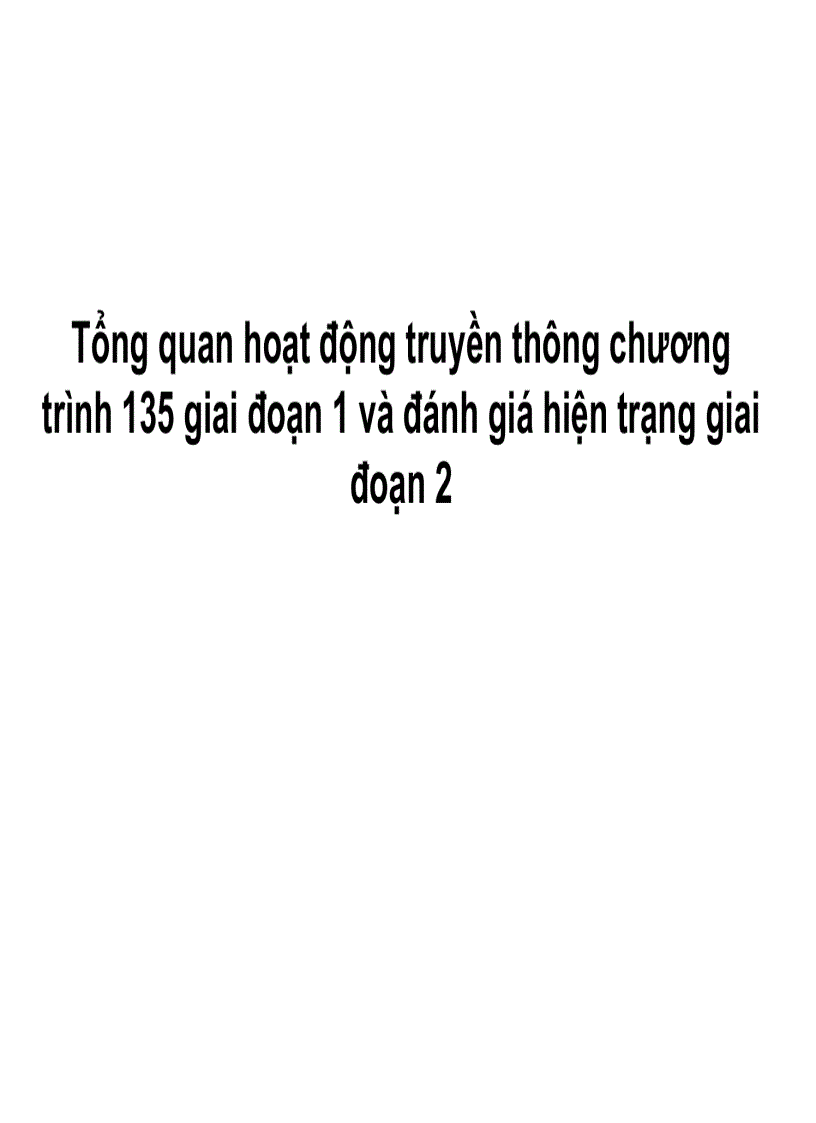 image for page Báo cáo đánh giá nhu cầu năng lựctruyền thông của các bên tham gia Chương trình 135