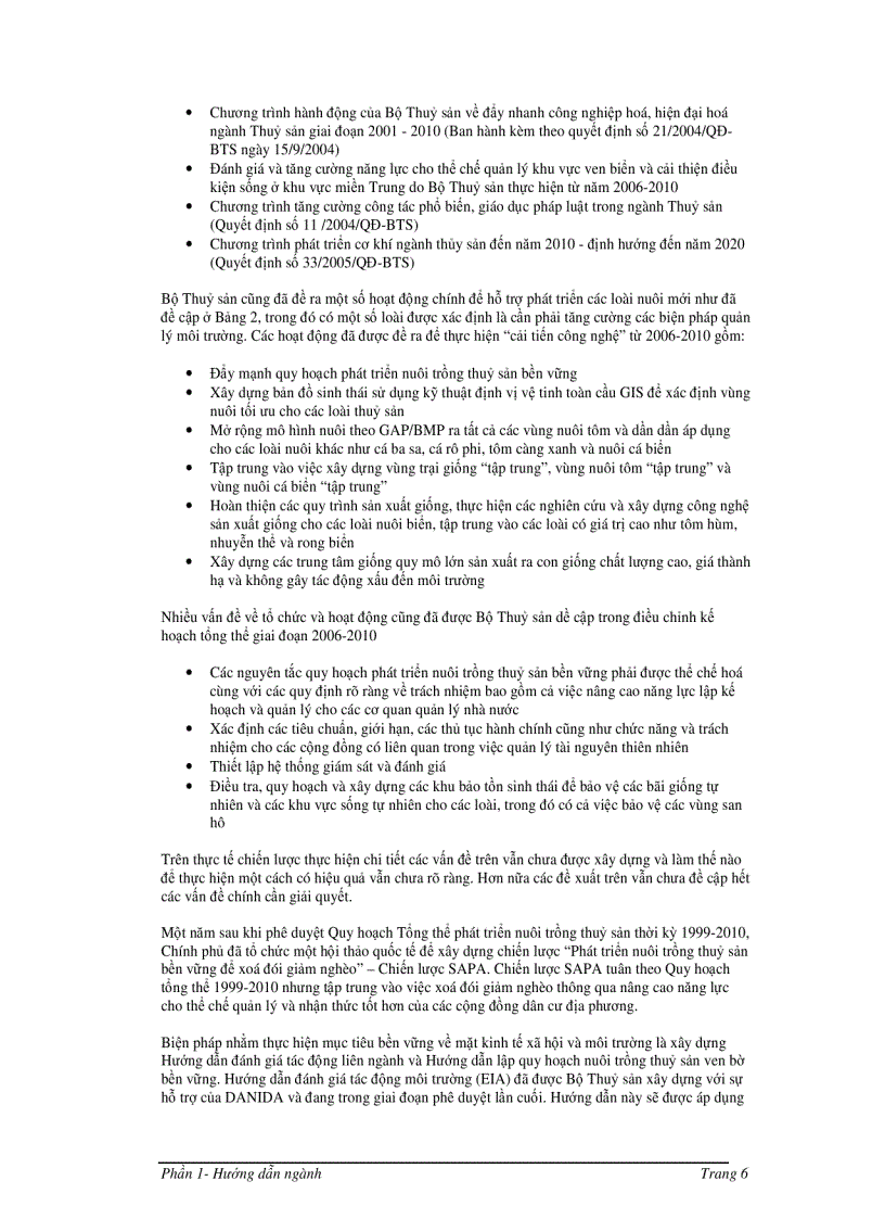 image for page Hướng dẫn quản lý môi trường trong đầu tư nuôi trồng thủy sản ở Việt Nam