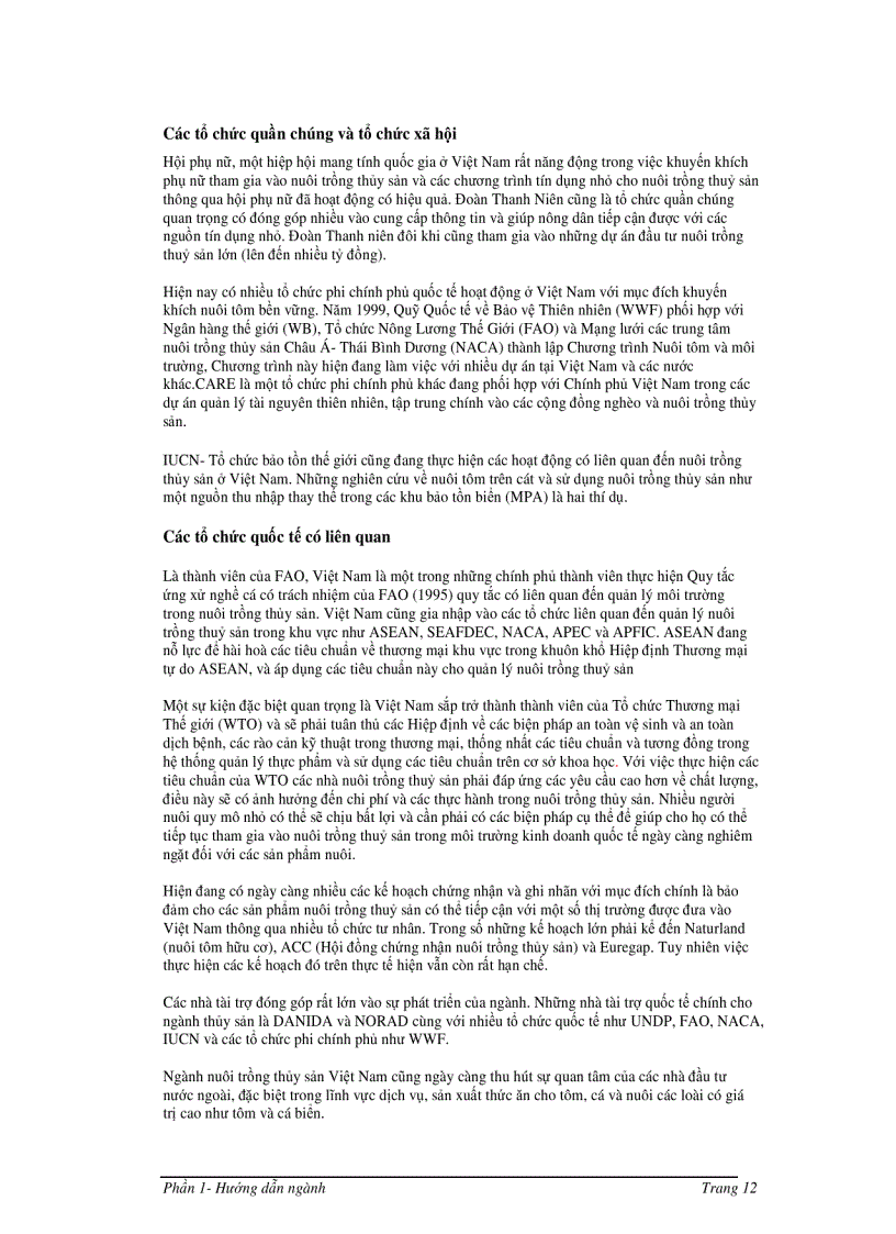 image for page Hướng dẫn quản lý môi trường trong đầu tư nuôi trồng thủy sản ở Việt Nam