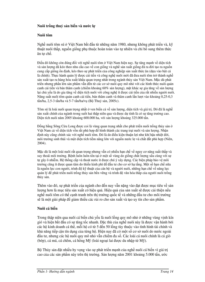 image for page Hướng dẫn quản lý môi trường trong đầu tư nuôi trồng thủy sản ở Việt Nam