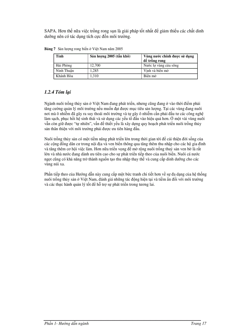 image for page Hướng dẫn quản lý môi trường trong đầu tư nuôi trồng thủy sản ở Việt Nam