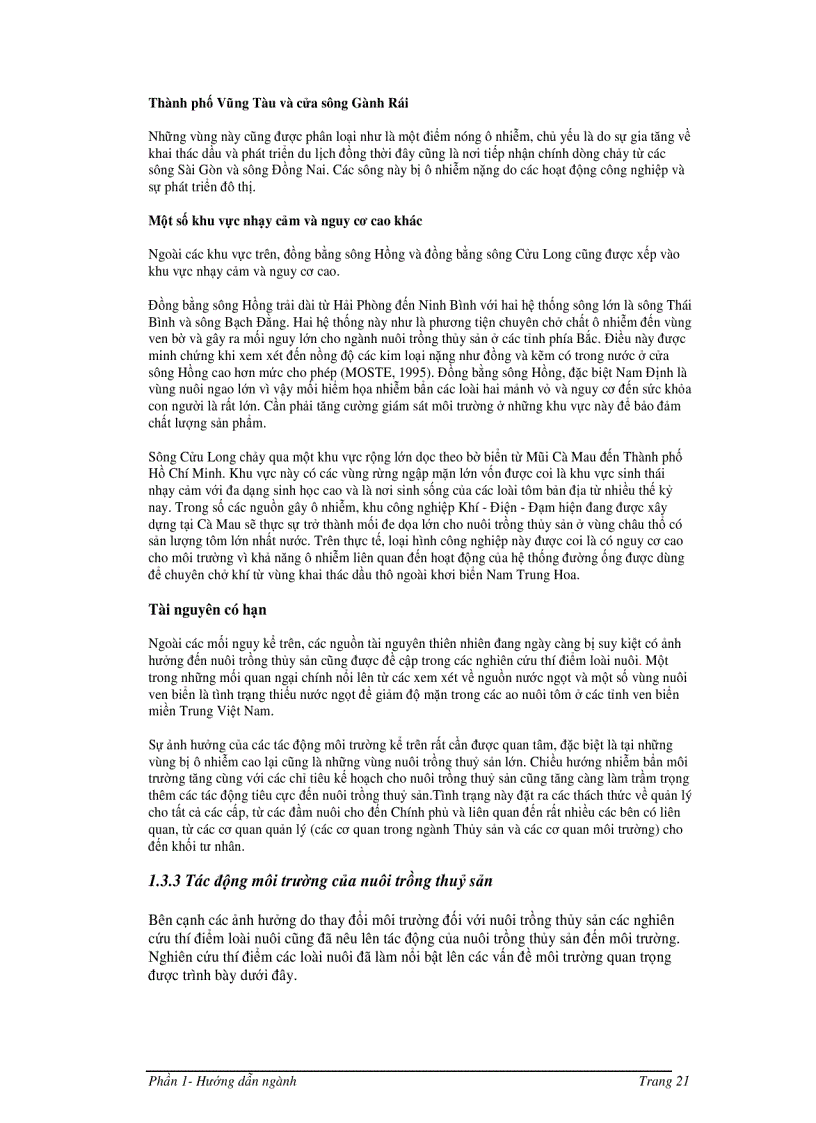 image for page Hướng dẫn quản lý môi trường trong đầu tư nuôi trồng thủy sản ở Việt Nam