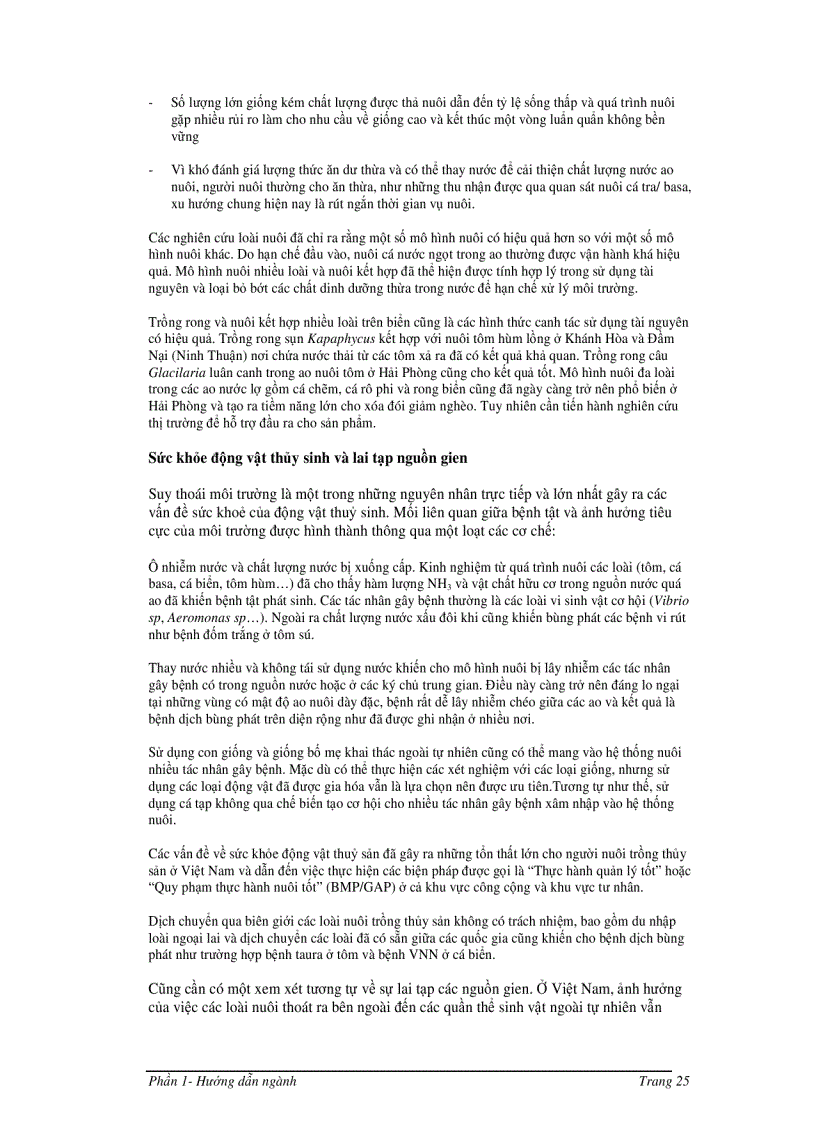 image for page Hướng dẫn quản lý môi trường trong đầu tư nuôi trồng thủy sản ở Việt Nam
