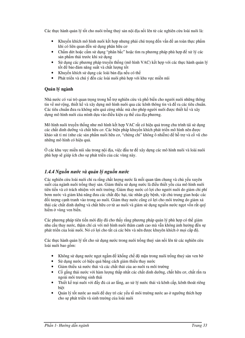 image for page Hướng dẫn quản lý môi trường trong đầu tư nuôi trồng thủy sản ở Việt Nam