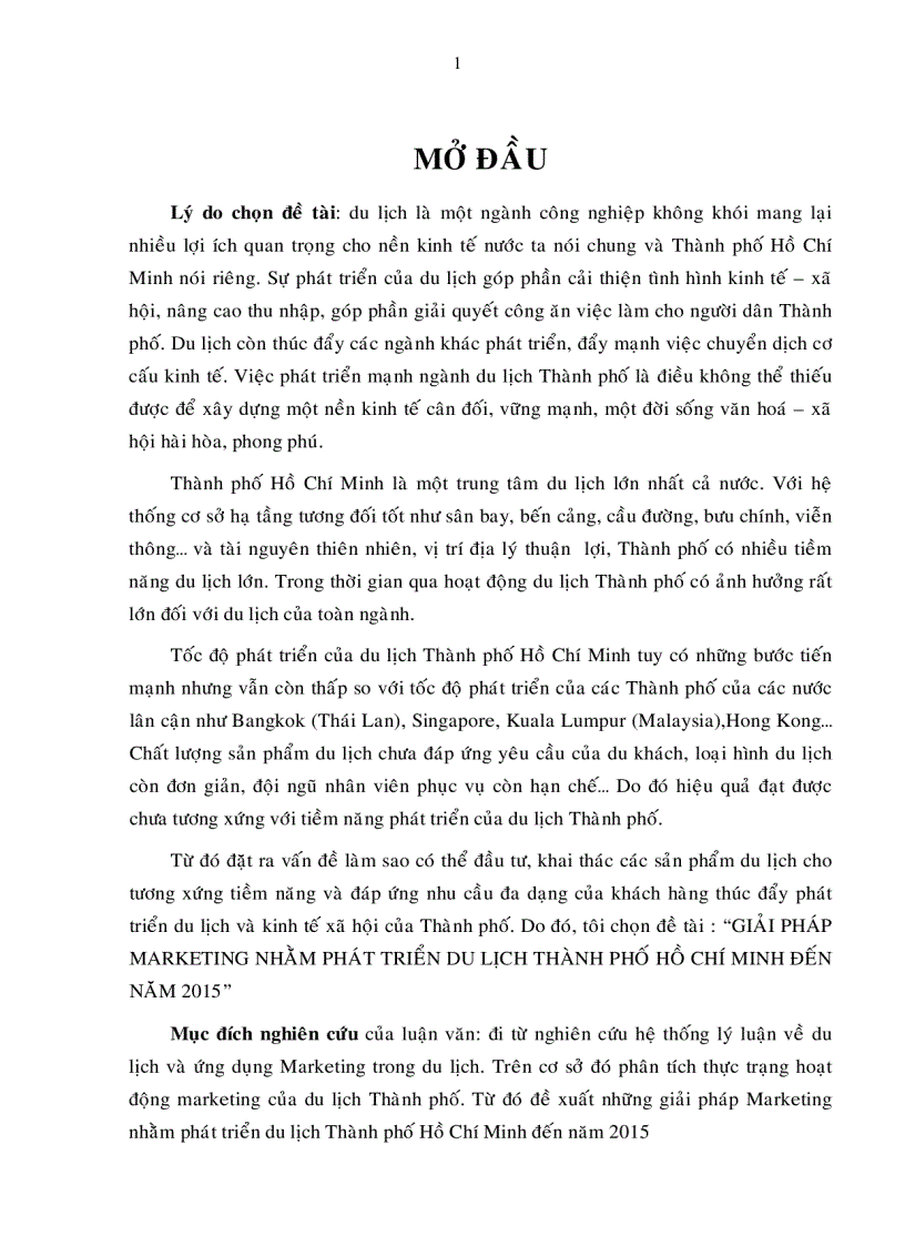 image for page Giải pháp marketing nhằm phát triển du lịch TP Hồ Chí Minh đến năm 2015