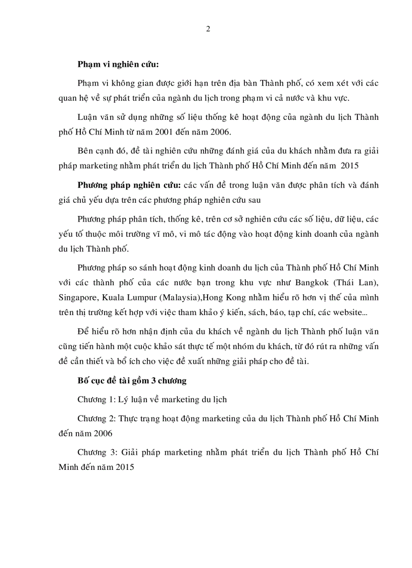 image for page Giải pháp marketing nhằm phát triển du lịch TP Hồ Chí Minh đến năm 2015