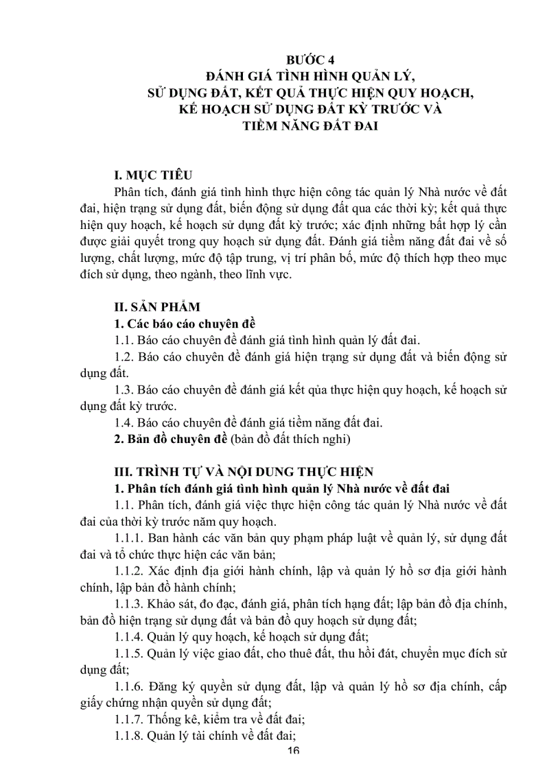 image for page Quy trình lập quy hoạch sử dụng đất kế hoạch sử dụng đất của cả nước và của vùng
