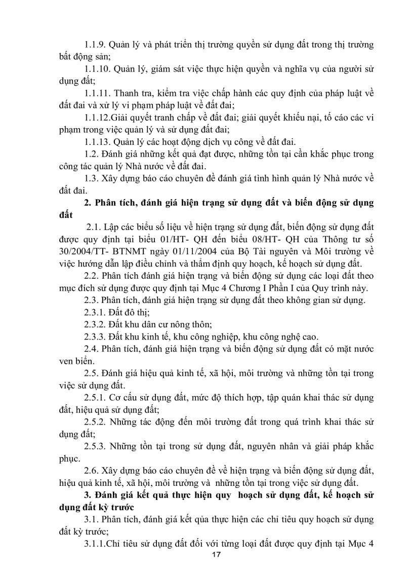 image for page Quy trình lập quy hoạch sử dụng đất kế hoạch sử dụng đất của cả nước và của vùng
